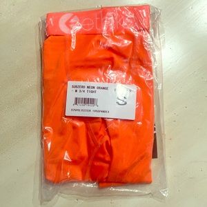 Ethika Men’s Subzero Neon Orange 3/4 Tights